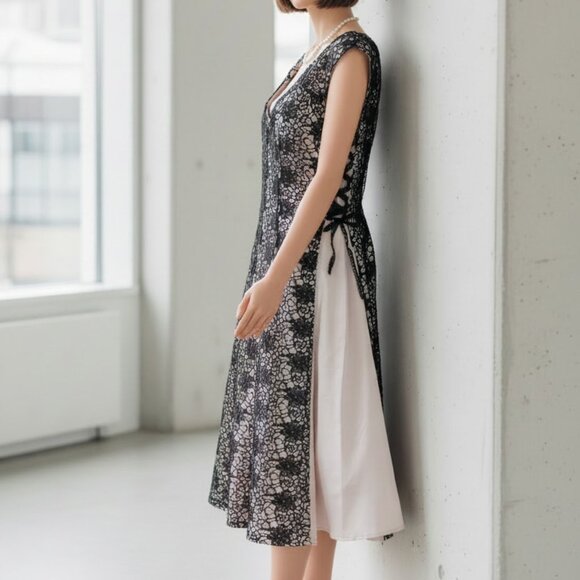 Bettie Page by Tatyana Lace Circle Dress NWT Rockabilly Pinup Retro 50s Style - Picture 8 of 10